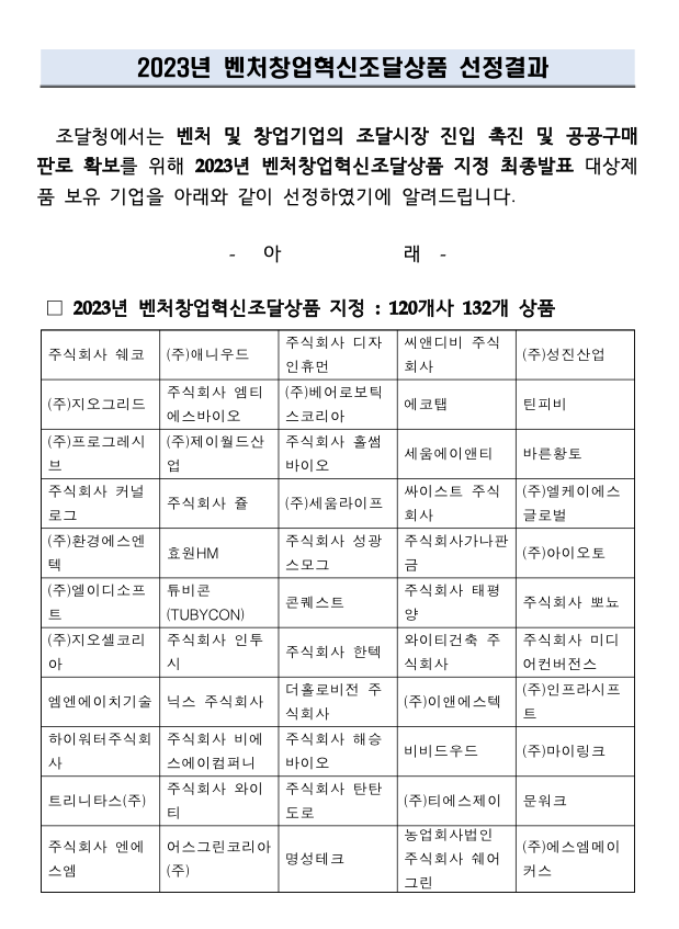 2023 venture startup innovation procurement product